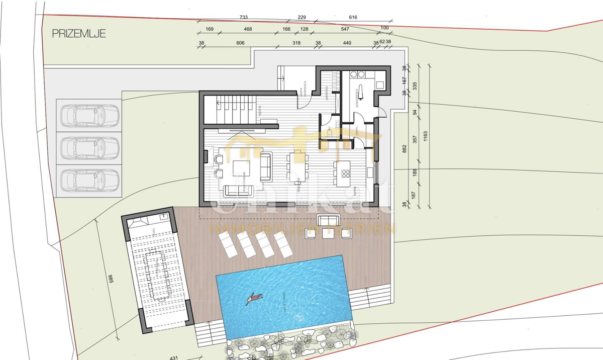 Hiša na veliki parceli v Središnji Istri